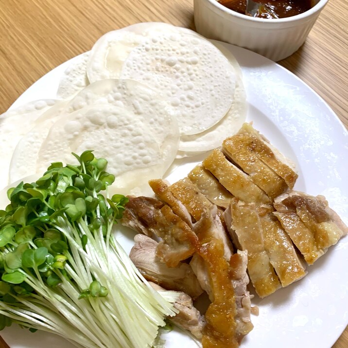 ＊餃子の皮で北京ダック風＊